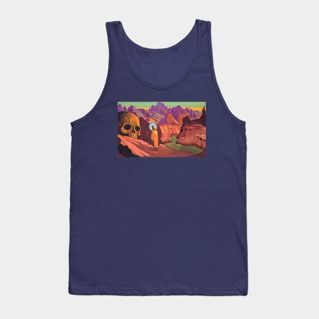 Isaa And the Giant's Head by Nicholas Roerich Tank Top by Star Scrunch